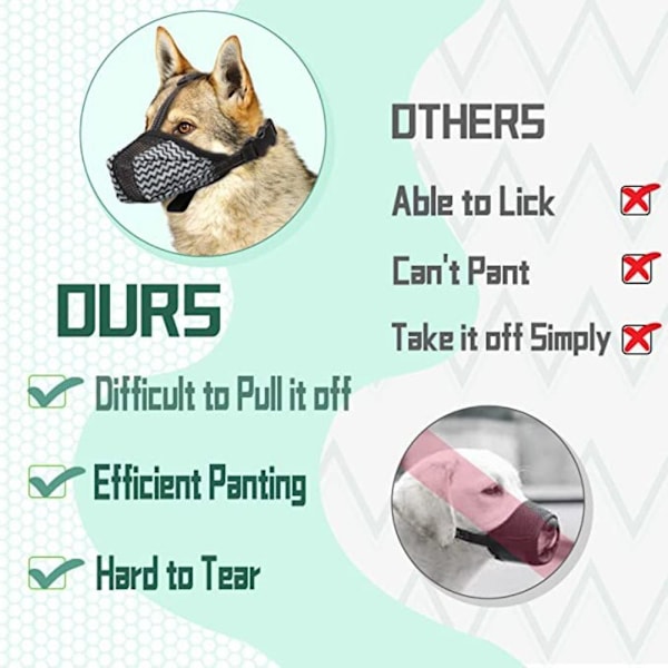 Hundemundkurv Hundemundbetræk GRÅ XS gray XS