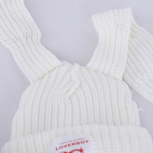 Pitkä Rabbit Ear Brimless Hat PINK pink