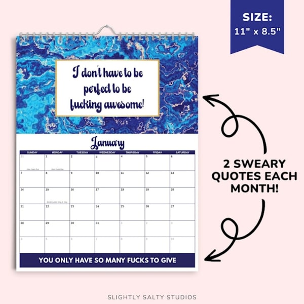 Funny Mental Health Calendar 2024 Calendar DESK CALENDAR DESK Desk calendar