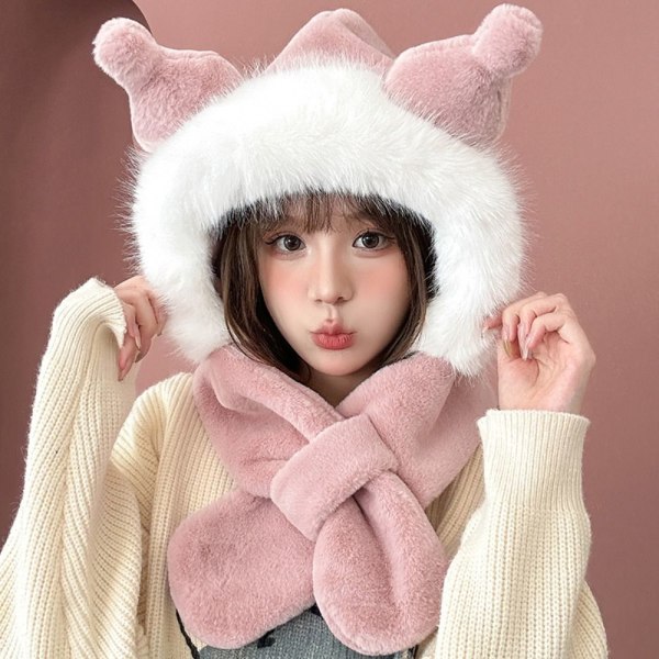 Vinterhatt Kaninöron Hatt MÖRKROSA KUROMI-SHORT KUROMI-SHORT Dark pink Kuromi-short-Kuromi-short