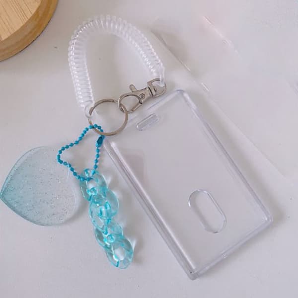 2stk Transparent kortholder ID-mærkeholder 2PCS2 2 2pcs2