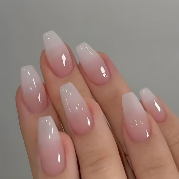 Coffin Fake Nails Ballerina tekokynsien painaminen kynsille