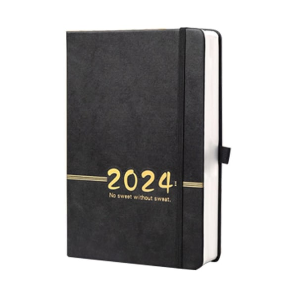 Engelsk kalender Notebook Plan Notesbog SORT Black