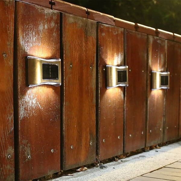 Solar Vägglampa LED-lampor VIT VIT White