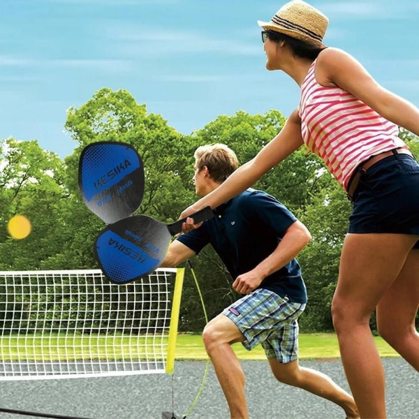 Pickleball Paddle Set Sportutrustning BLÅ Blue