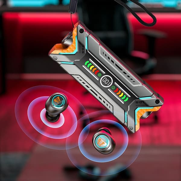 2023 Mecha Trådløst Headset Gaming Headset GRÅ Grey