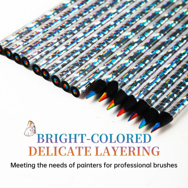 12 kpl / set värikynä Rainbow Core Pencil 02-12 kpl / set 02-12PCS/Set