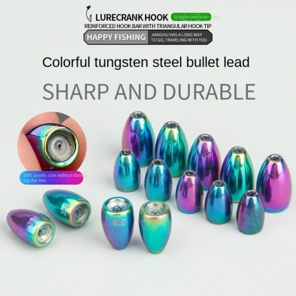1/2/3/4/5 stk Fiske Tungsten fallsynke 8.8G-2STK 8.8G-2STK 8.8g-2pcs