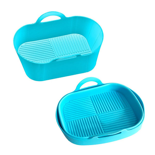 Hopfällbar silikongryta för NINJA Air Fryer RÖD red