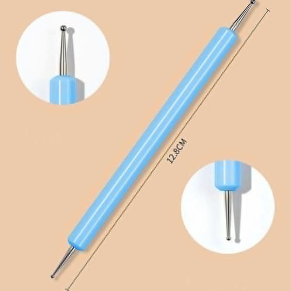 Nail Art Pensel Maleri Tegning HVIT white