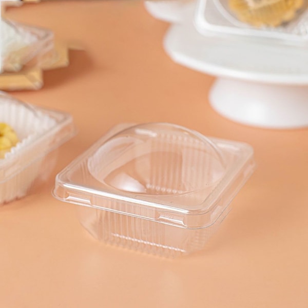 50 stk Emballasjeboks Plastboks Eggeplomme Crisp Emballasje