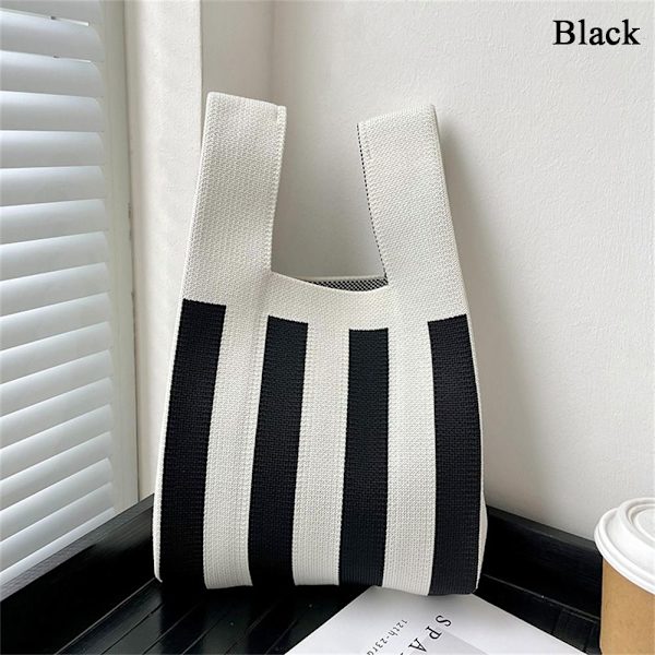 Mulepose Knot Håndledstaske SORT black