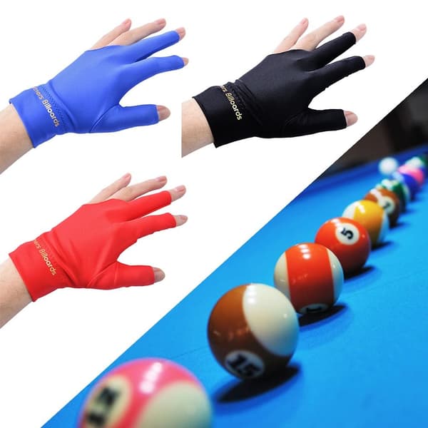 2 STK 3 Fingers Handsker Cue Billard Pool BLÅ blue