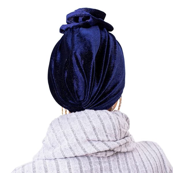 Flower Pannebånd Hat Hode Wrap MØRKEBLÅ dark blue