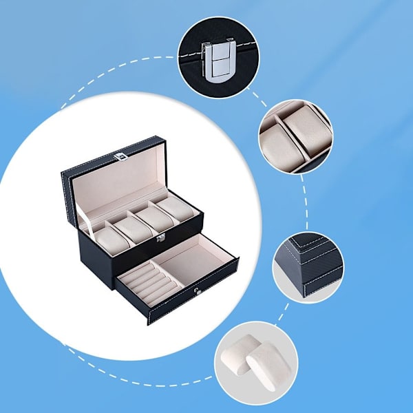 Double Watch Box watch CASE White