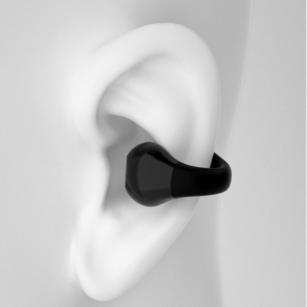 Trådlösa hörlurar Bluetooth hörlurar SVART Black