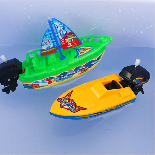 Brusebad Bath Legetøj Wind Up Toy SPEED BÅD SPEED BÅD speed boat