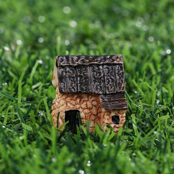 10 stk hus miniature figur harpiks dukkehuse 2 2 2