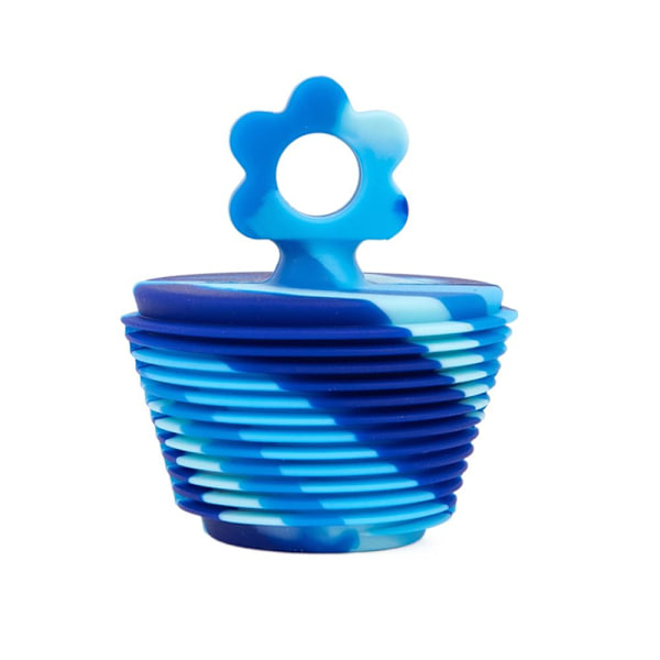 Silikon Badekarstopper Karstopper KAMOUFLASJE BLÅ KAMOUFLASJE Camouflage Blue