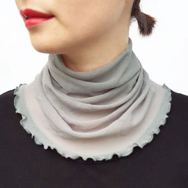 Silkeskjerf False Collar RØD RØD red
