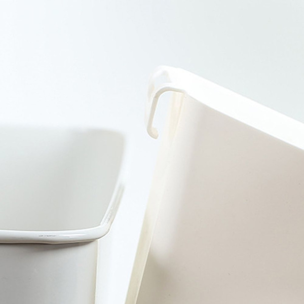 Oppbevaringspose Desktop Oppbevaringskurv HVIT White