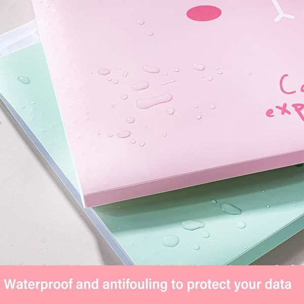 A4-filmappe Testpapiroppbevaringsmappe ROSA Pink