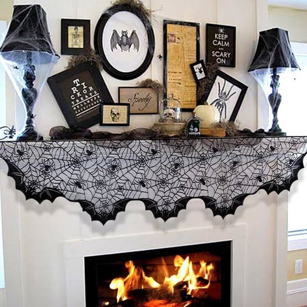 Spindelvævsdug Bat Table Runner STYLE 5 STYLE 5 Style 5