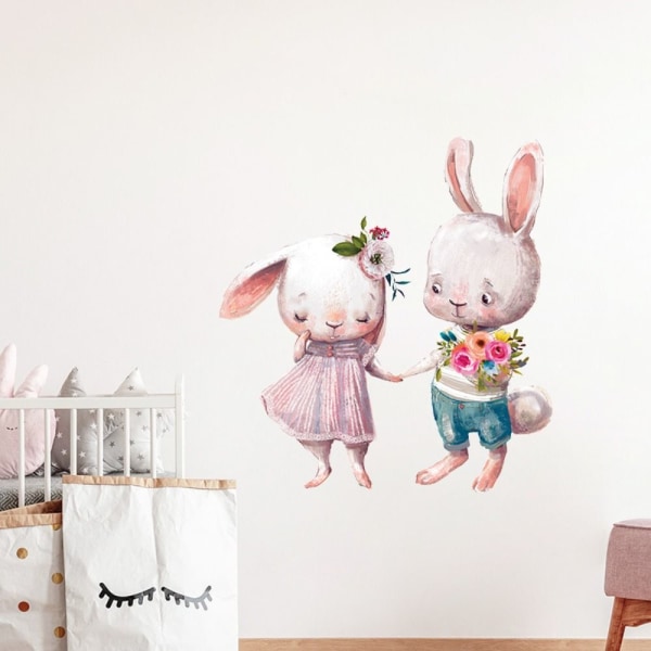 Seinätarrat Sarjakuva Rabbit Decals 4 4 4