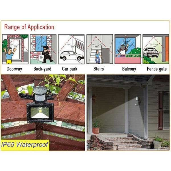 Utelys Bevegelsessensor 30W 30W 30W