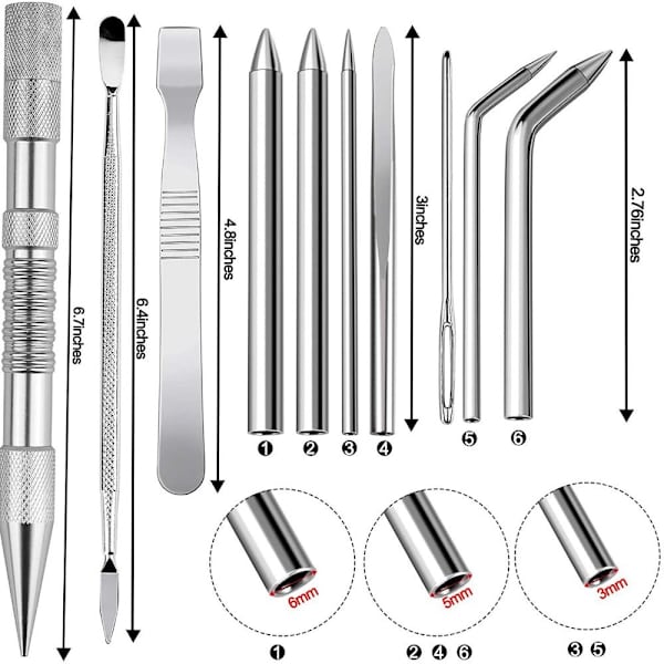 Knotter Tools Synålesett SVART E E BLACK E-E