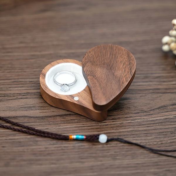 Smykkeskrin Ring Oppbevaringsboks HVIT white
