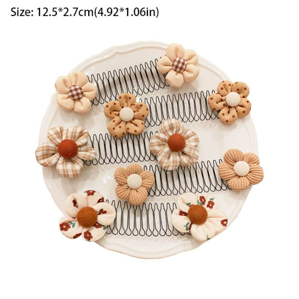 2kpl Invisible Broken Hair Comb Flower -hiusklipsi 3 3 3
