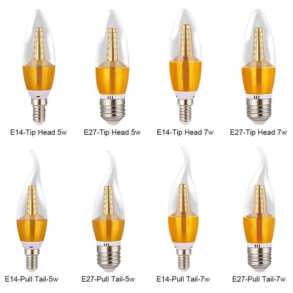 Led stearinlys Pærer Energisparelampe E14TIP HEAD 5W TIP HEAD 5W E14Tip Head 5w