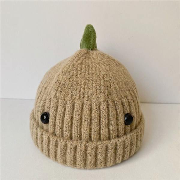 Baby strikket lue for barn Beanie Cap BEIGE beige