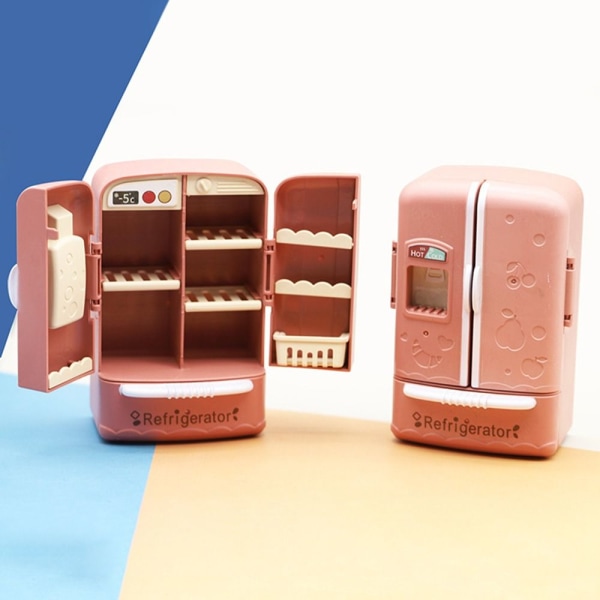 Miniatyr Kylskåp Kylskåp Kylskåp Modell RÖD Red