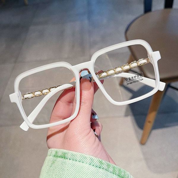 Anti-Blue Light Glasses Ylisuuret silmälasit LÄPINÄKYVÄT Transparent