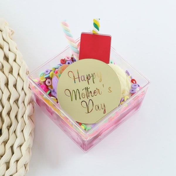 10st Cake Top Flagga Cupcake Topper ROSE RED Rose Red