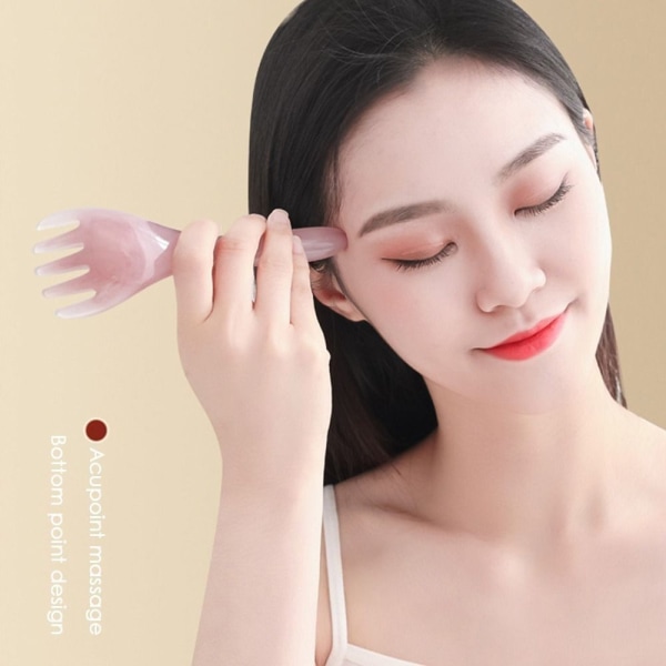 3 Stk Head Massager Hovedbund Gua Sha PINK Pink