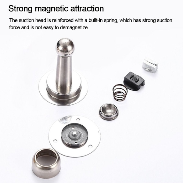 Dørstopper Magnetisk Dørholder SORT Black