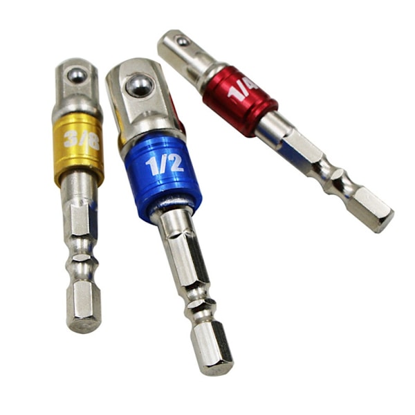 Elektrisk skiftnyckelhylsa Socket Bits Set SILVER Silver