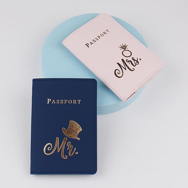 Passdeksel Kredittkort Passholder LYSROSA Light Pink