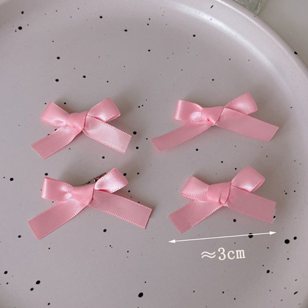 Bowknot Hårklämmor Rosett Hårnål VIT White