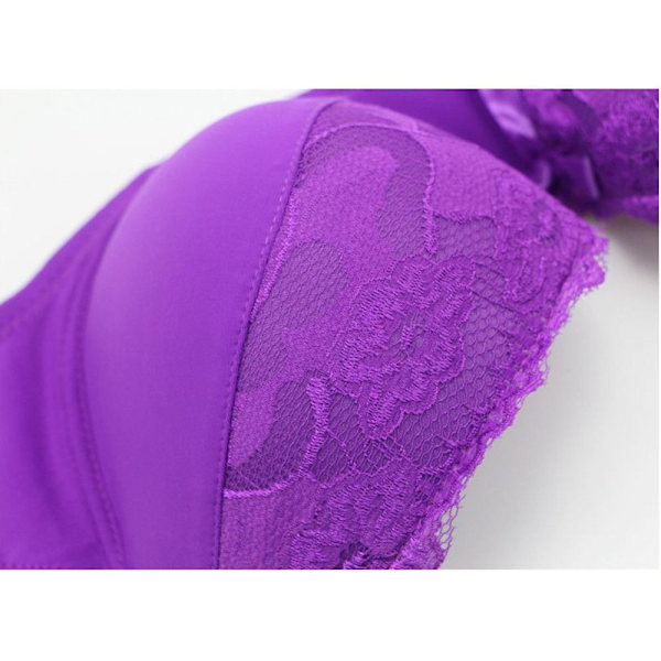 Damunderkläder Blommig BH VIT 36C 36C white 36C-36C