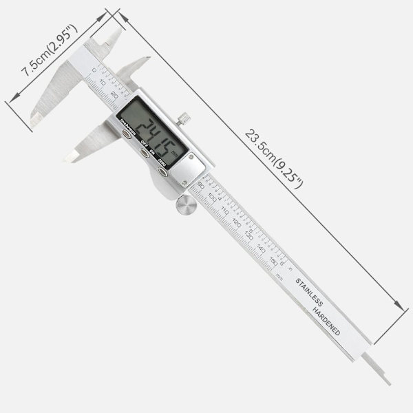 Digital Vernier Caliper Micrometer rustfrit stål