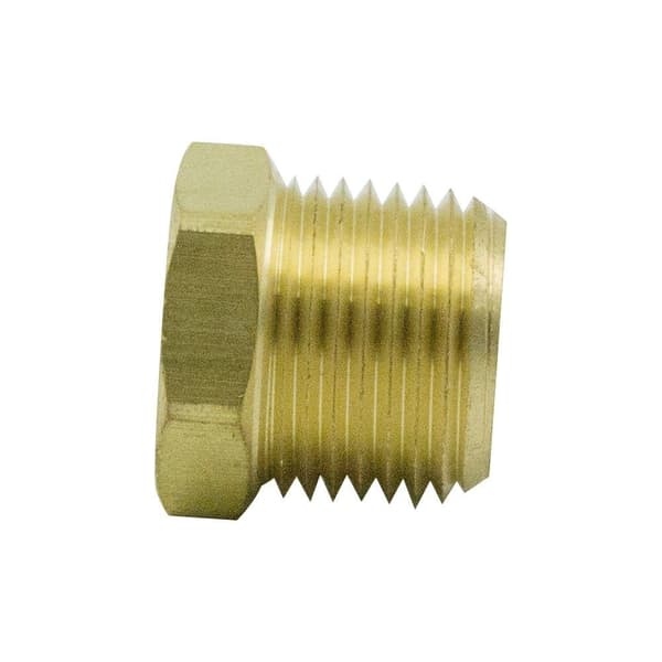 2 stk messing rør fitting sekskant bøsning reducerende bøsning messing rør