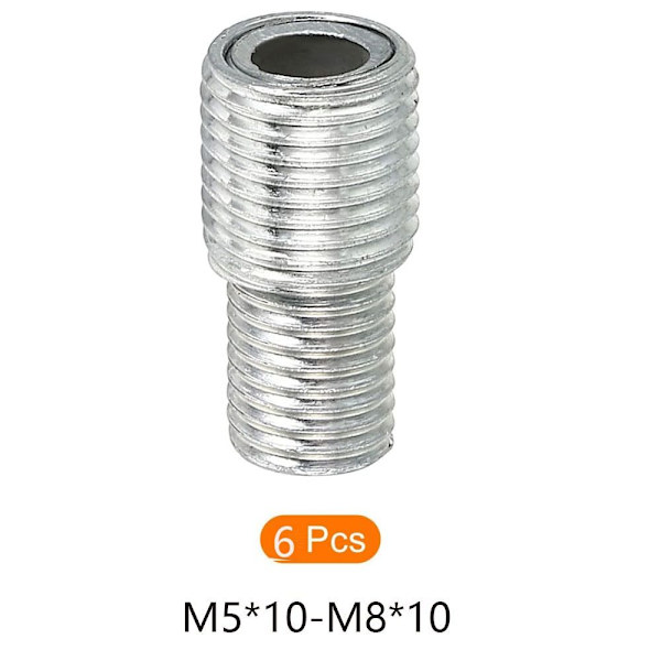 6 STK Rustfrit stål konverteringsskrue Variabel diameter skrue 6PCS
