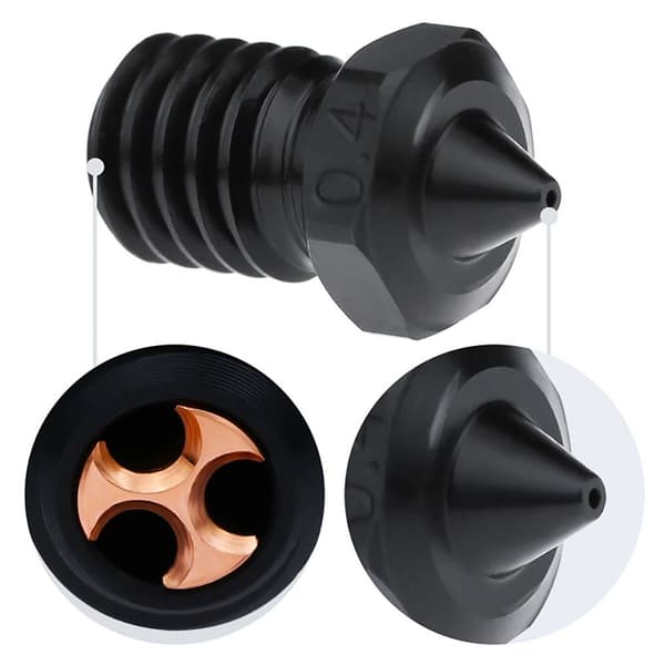 1 stk E33D V6-dyse 3D-skriverdyse 1.0MM 1.0MM 1.0mm