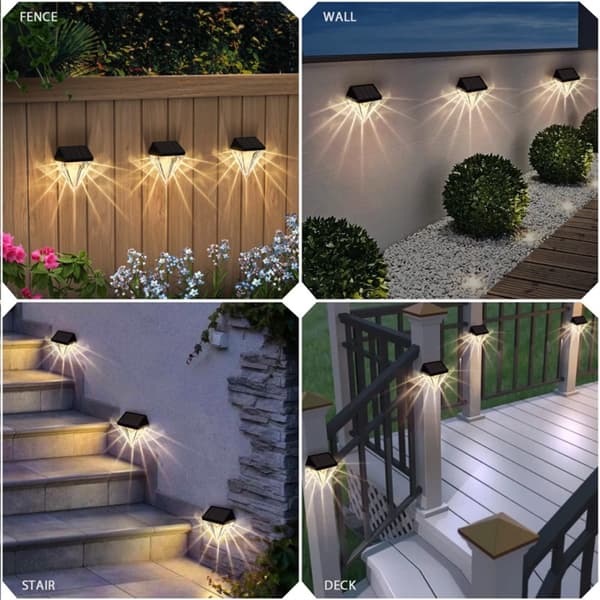2kpl Solar Light Seinävalaisimet Solar LED Light
