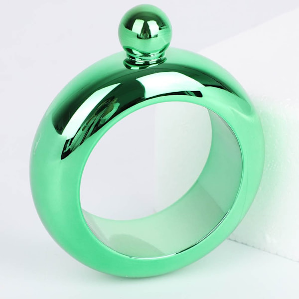 3,5 oz armbånd vinflaske armring hoftekolbe GRØN green