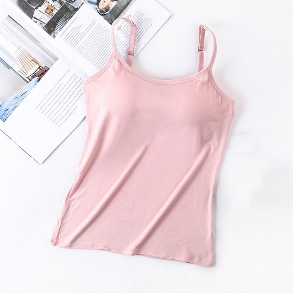 Spaghetti Strap Väst Basic Väst ROSA L pink L